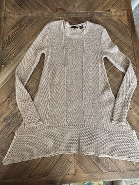 JEANNE PIERRE Women's Herringbone Tunic Sweater